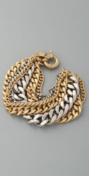 Giles & Brother Large Multi Chain Bracelet - Lyst