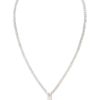 Gucci Necklace with Cut Out G Motif Pendant in Silver for Men (nickle) - Lyst