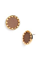 House Of Harlow Sunburst Button Earrings