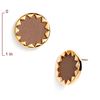 House Of Harlow Sunburst Button Stud Earrings in Khaki - Lyst