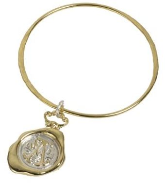 Jessica De Lotz Jewellery Personalised Hand Stamped Wax Seal Bangle. - Lyst