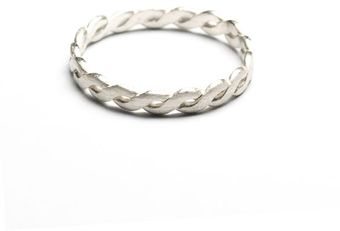 Jung Ee Eun Silver Twist Wide Ring - Lyst