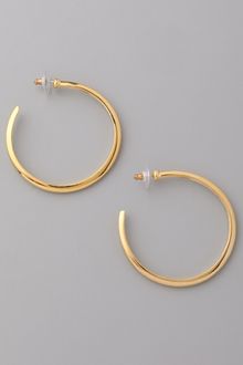 Kenneth Jay Lane Large Hoop Earrings - Lyst