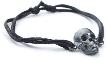 Leivankash Skull Bracelet (black Oxidized) - Lyst