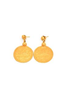 Mojee Design 10 Century Coin Disc Earring - Lyst