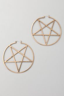 Pamela Love Small Pentagram Earrings - Lyst