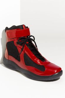 Prada Americas Cup High Top Sneaker (men) - Lyst