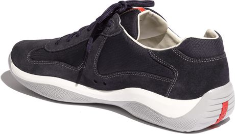 prada americas cup suede sneaker