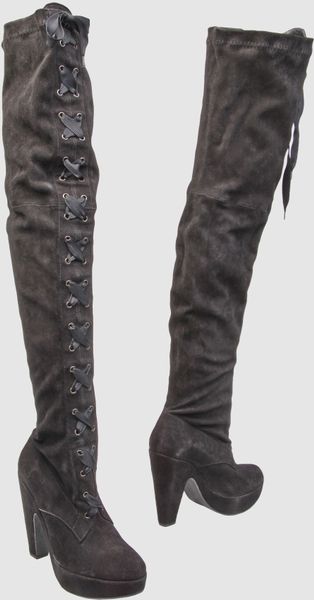 Robert Clergerie High Heeled Boots in Black - Lyst