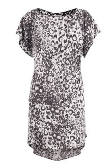 Sea Ny Silk Broken Chain Print Layer Dress - Lyst