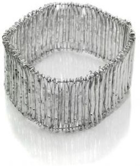 Sikara & Co. Thick Step Ladder Bracelet in Silver - Lyst