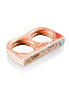 Sticks & Stones Accessories Deer Antler | Two-finger W/ Turquoise Stone - Lyst