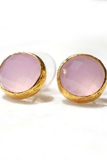 Toosis Pink Quartz Stud Earrings - Lyst