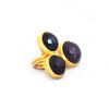 Toosis 3 Stones Amethyst Ring in Gold (silver) - Lyst