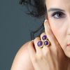 Toosis 3 Stones Amethyst Ring in Gold (silver) - Lyst
