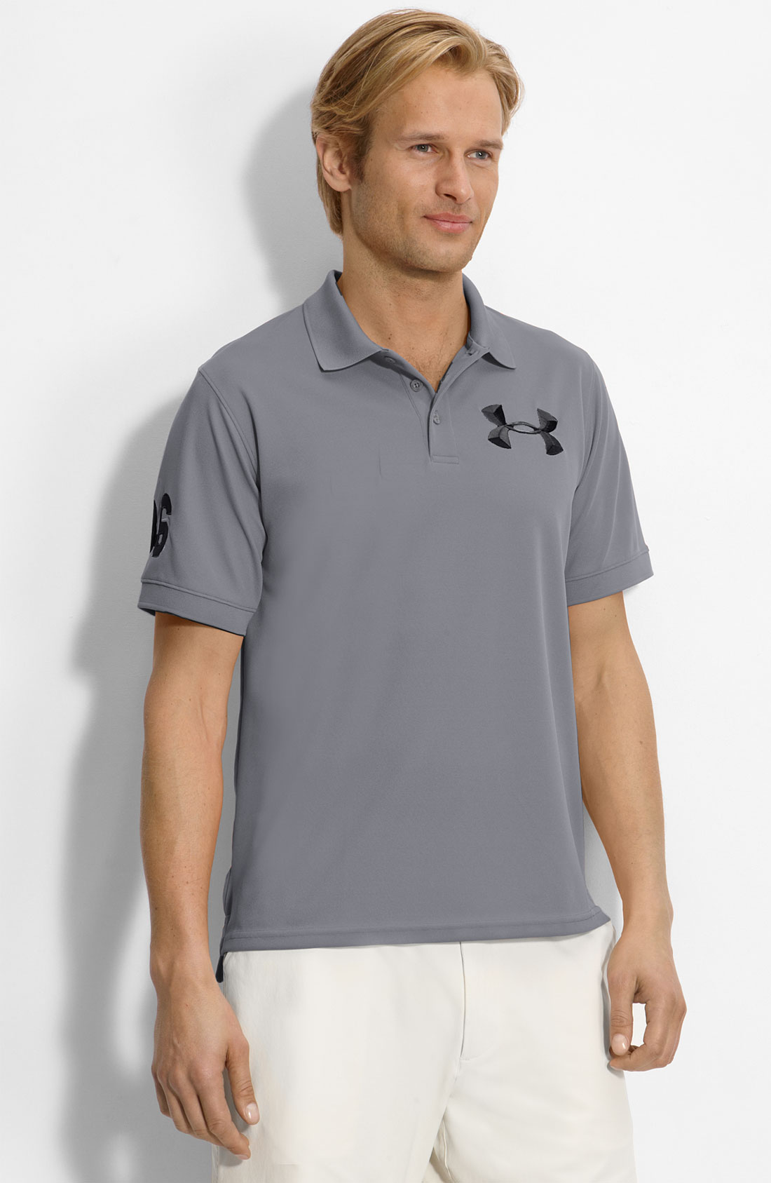 Under Armour Clubhouse Heatgear® Uv Protection Polo in Gray for Men
