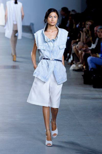 3.1 Phillip Lim Spring 2012 Oversize Sleeveless Denim jacket in Blue - Lyst