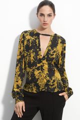 A.L.C. Addie Printed Silk Blouse