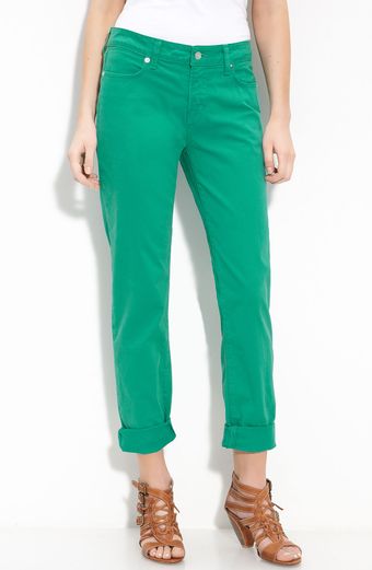 Blue Essence Stretch Twill Pants (petite) - Lyst