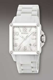 Brera White Ceramic Square Watch - Lyst