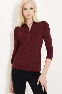Burberry Brit Puff Shoulder Polo - Lyst