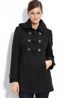 Calvin Klein Wool Blend Duffle Coat - Lyst