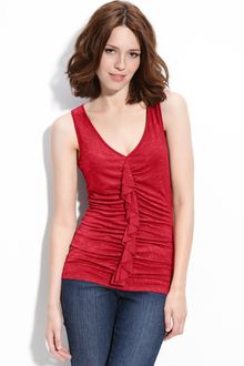 Caslon® Cascading Ruffle Tank - Lyst