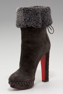 Christian Louboutin Step N Roll Suede Boot - Lyst