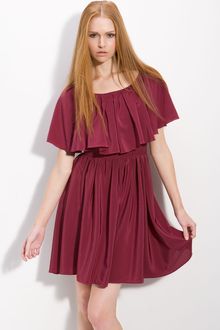 Cynthia Steffe April Ruffle Crêpe De Chine Dress - Lyst