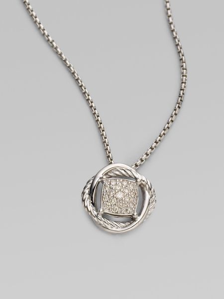 David Yurman Diamond  Sterling Silver Necklace in Silver