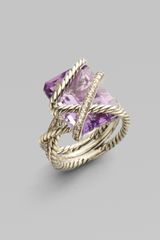 David Yurman Lavender Amethyst & Diamond Sterling Silver Ring