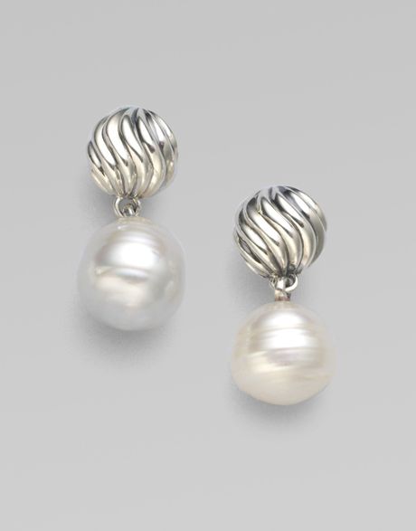 david-yurman-silver-south-sea-pearl-sterling-silver-ball-drop-earrings ...