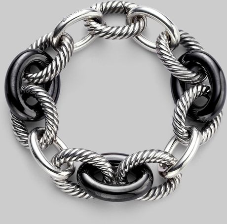 David Yurman Sterling Silver Link Bracelet in Silver - Lyst