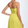 Donna Morgan Belted Chiffon Dress in Yellow (lemonade) - Lyst
