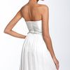 Donna Morgan Belted Chiffon Dress in White - Lyst