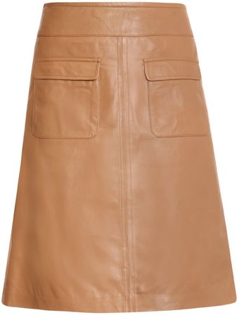 Freda Monique A-line Leather Skirt - Lyst