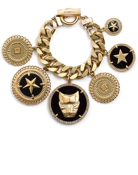 Givenchy Charm Bracelet (nordstrom Exclusive) in Gold (gold/ black) - Lyst