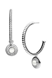 John Hardy Batu Bedeg Round Hoop Drop Earrings - Lyst