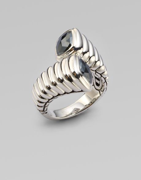 John Hardy Hematite Accented Sterling Silver Ringsmall in Silver John Hardy Hematite Accented Sterling Silver Ringsmall in Silver