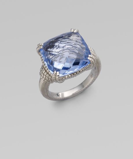 judith-ripka-silver-blue-quartz-sterling-silver-cushion-stone-ring ...
