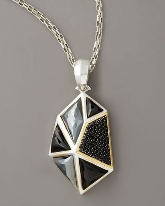 Kara Ross Faceted Onyx Pendant Necklace, Large - Lyst