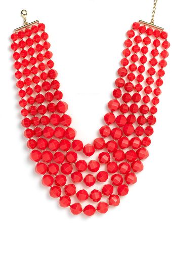  Cut To The Chase Bib Statement Necklace 