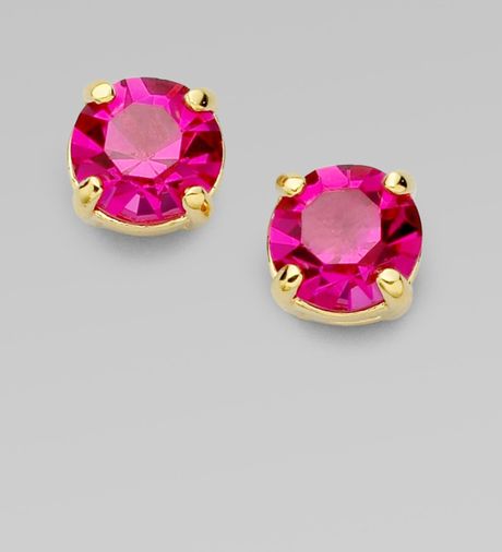 Kate Spade Sparkle Stud Earrings in Pink - Lyst