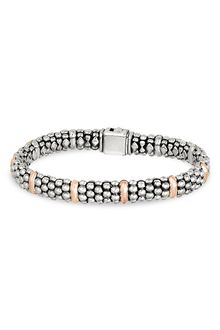 Lagos Caviar™ Oval Rope 2-tone Station Bracelet (nordstrom Exclusive) - Lyst