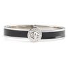 Marc By Marc Jacobs Turnlock Hinged Bangle in Black (black/ silver) - Lyst