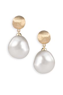 Marco Bicego Africa Pearl Double Drop Earrings - Lyst