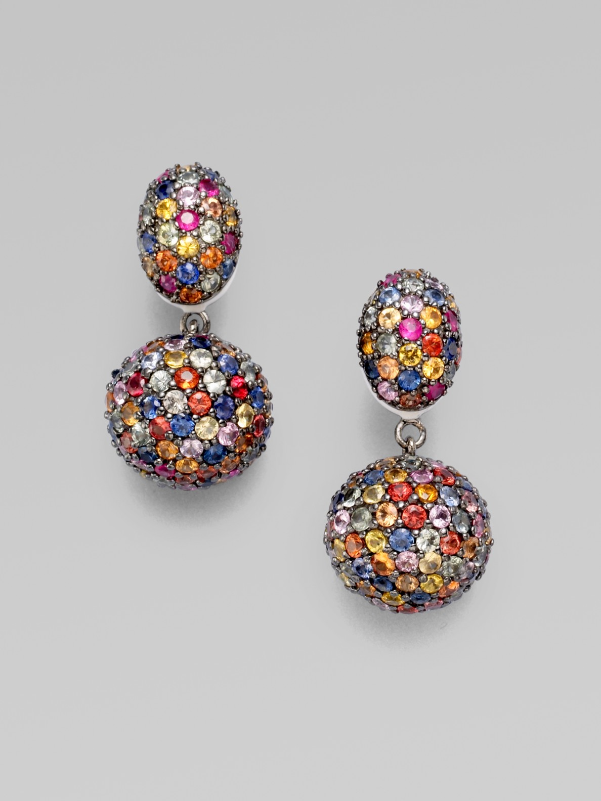 M.c.l Matthew Campbell Laurenza Multicolored Sapphire Pavé Drop