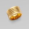 Michael Kors Goldtone Ribbed Ring in Gold - Lyst