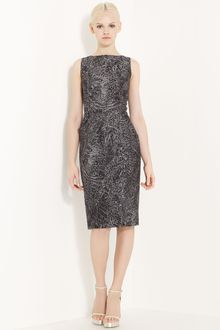 Michael Kors Astrakhan Brocade Dress - Lyst