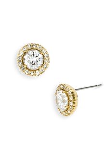 Nadri Round Cubic Zirconia Stud Earrings - Lyst